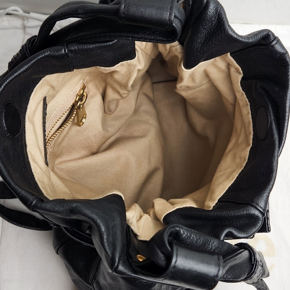 Chloe Snakeskin Leather Bucket Purse - Picture 9 of 15